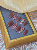 Warm bean-colored pink