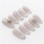 Milky Cat Eye Nails(冰透白猫眼)