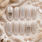 Milky Cat Eye Nails(冰透白猫眼)
